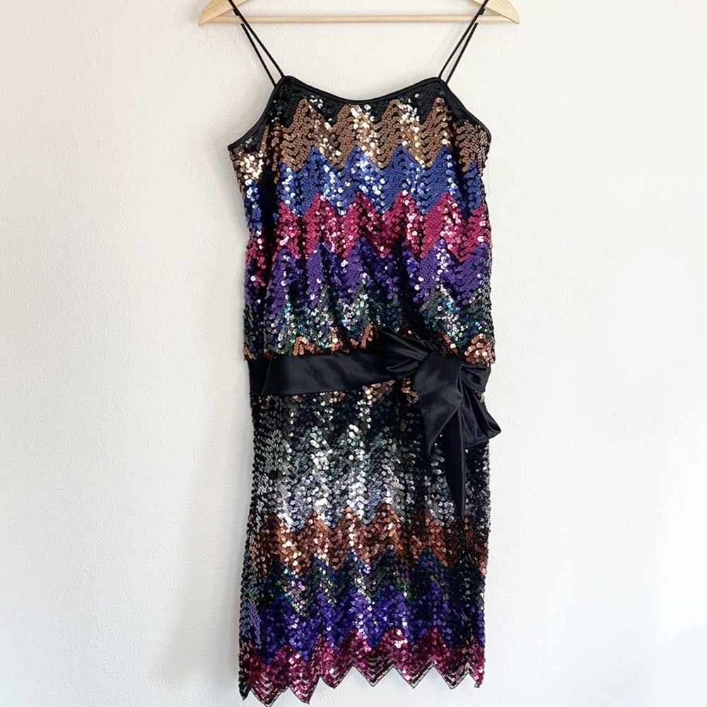 Vintage Norman Berg sequin party dress